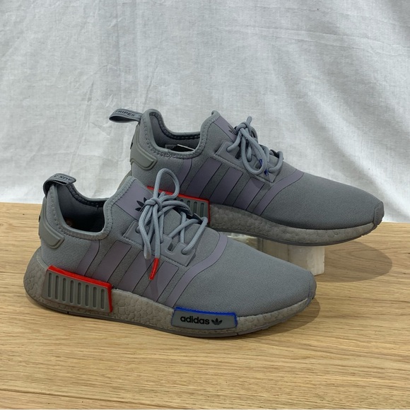 Adidas ORIGINALS  NMD R1 'Grey Three Grey Boost' Shoes Men’s Size 7.5 - Picture 2 of 9